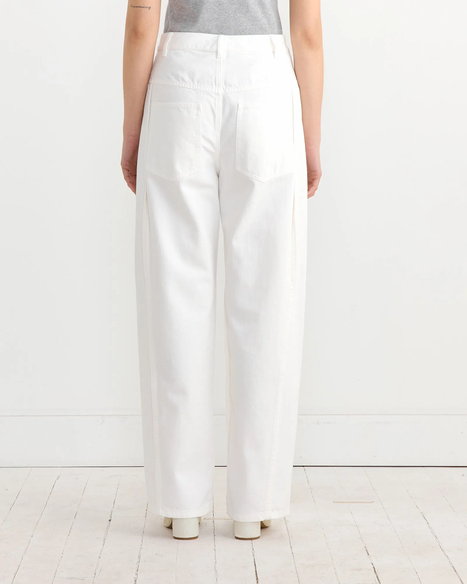 Spring Tuck Jean in White sold by Mohawk General Store product image thumbnail 4