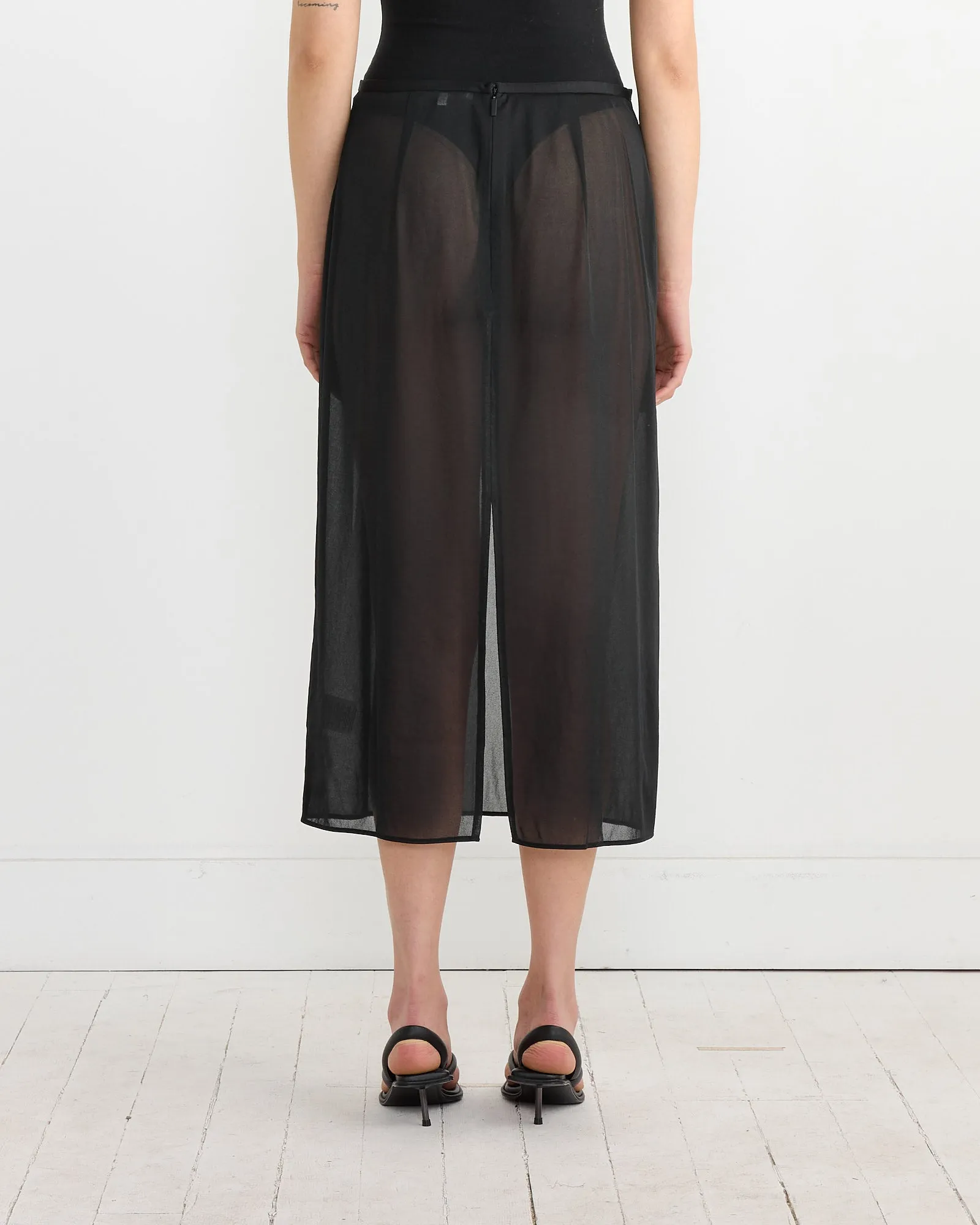 Sheer Maxi Pencil Skirt in Black sold by Mohawk General Store product image thumbnail 5