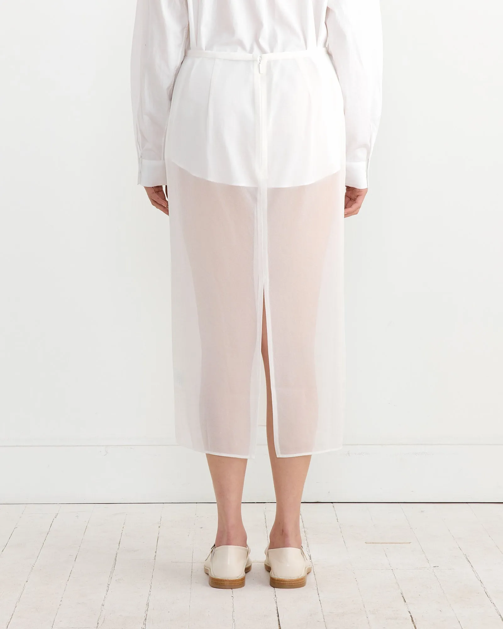 Sheer Maxi Pencil Skirt in White sold by Mohawk General Store product image thumbnail 4