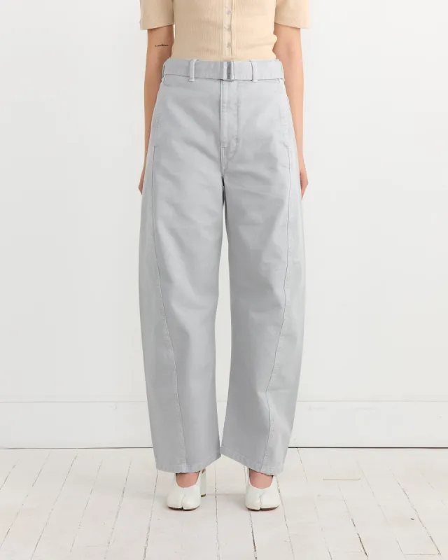 Twisted Belted Pant in Snowy Blue Grey sold by Mohawk General Store