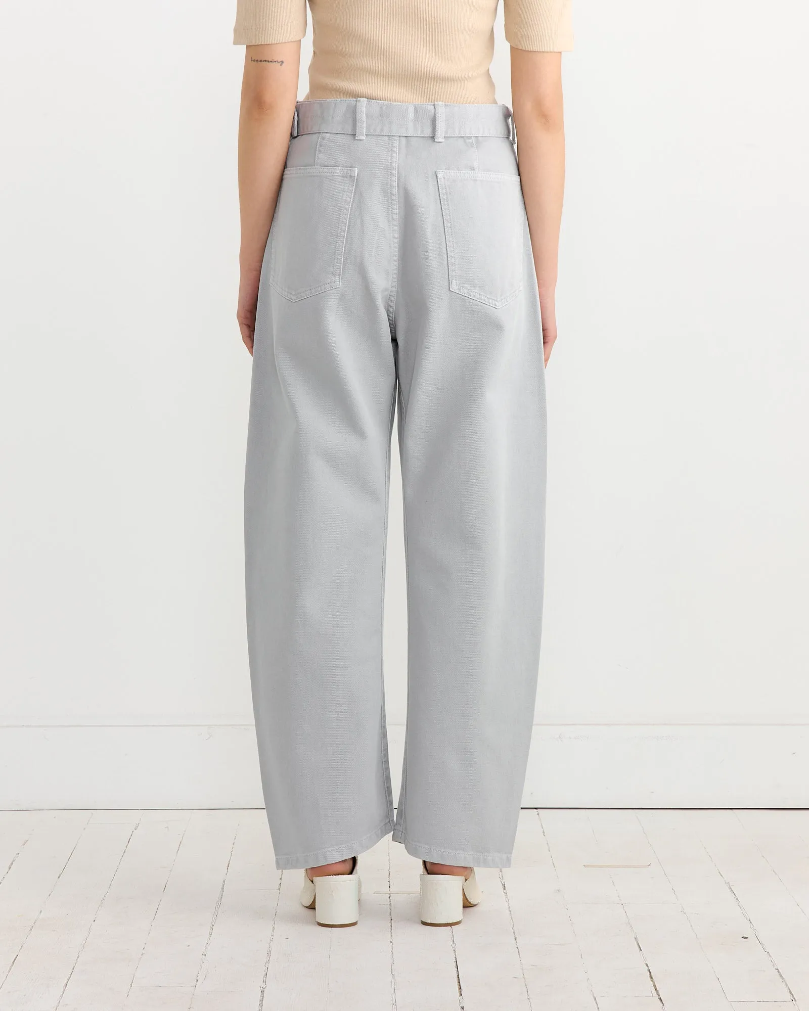 Twisted Belted Pant in Snowy Blue Grey sold by Mohawk General Store product image thumbnail 4