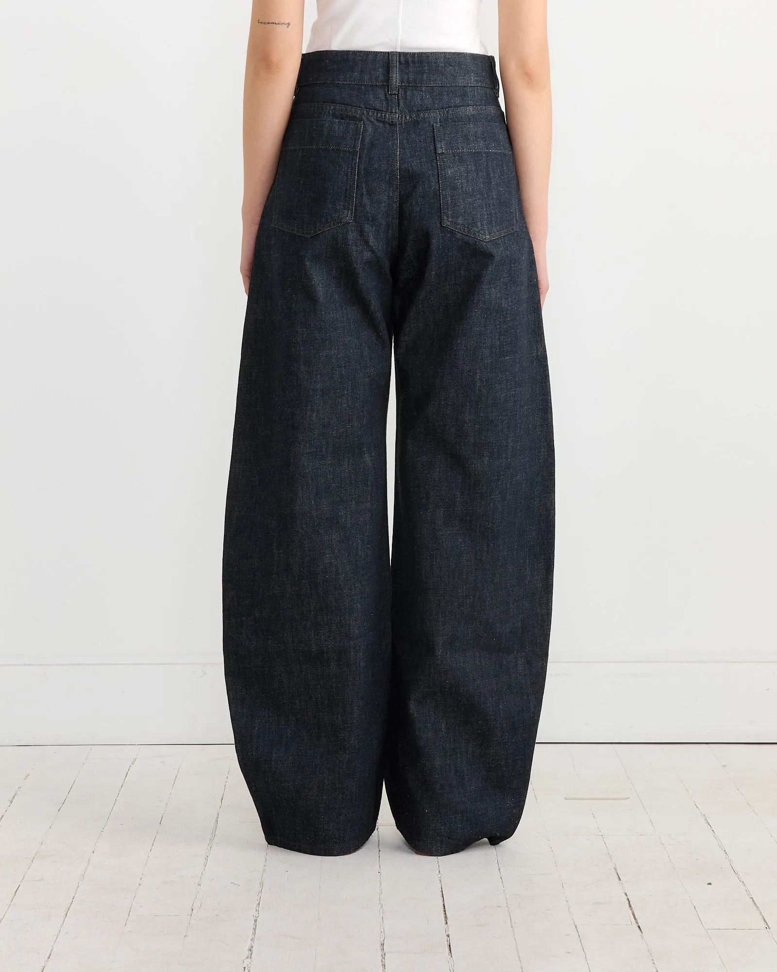 High Waisted Curved Pant in Denim Indigo sold by Mohawk General Store product image thumbnail 5
