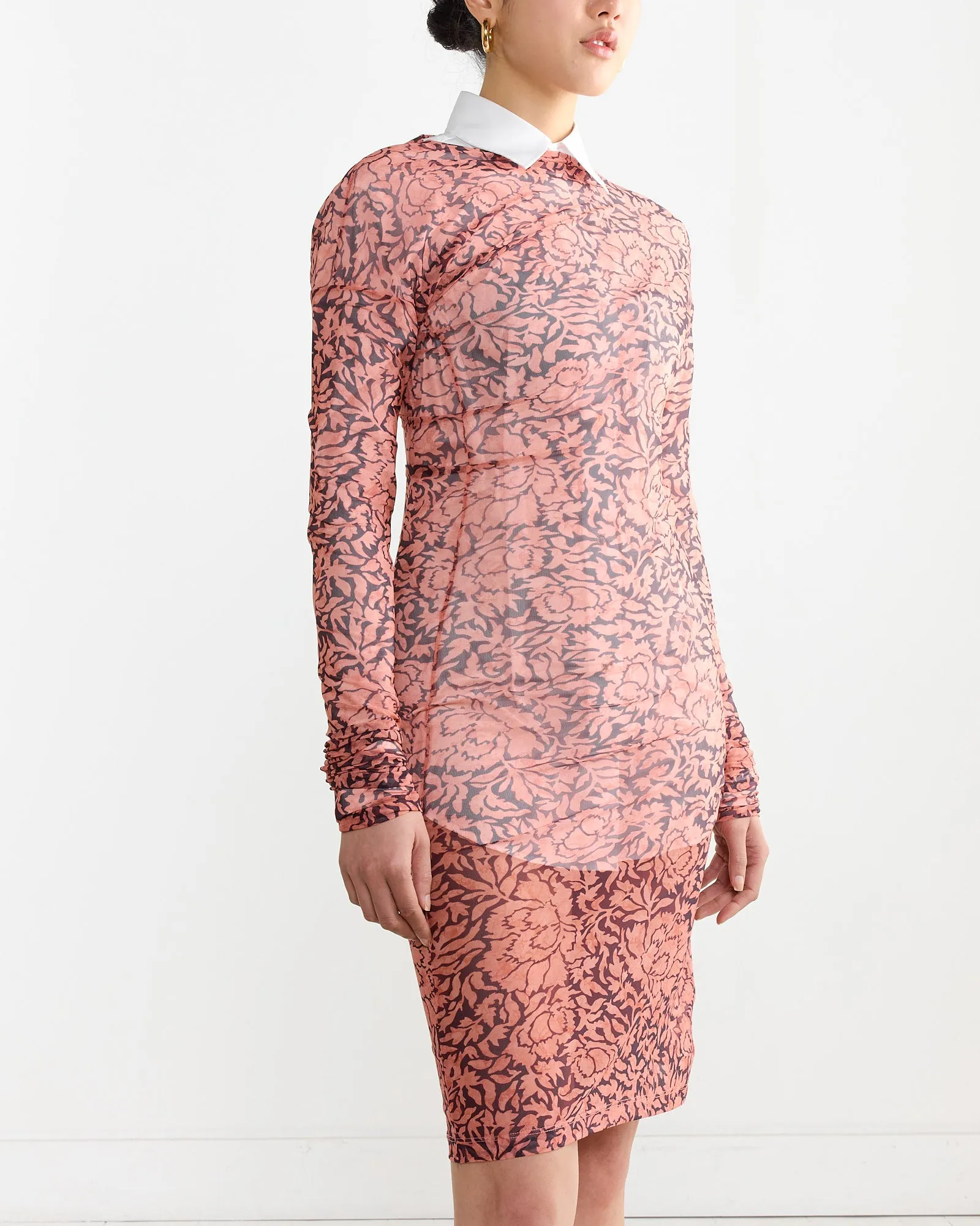 Printed Draped Top in Peach sold by Mohawk General Store product image thumbnail 3