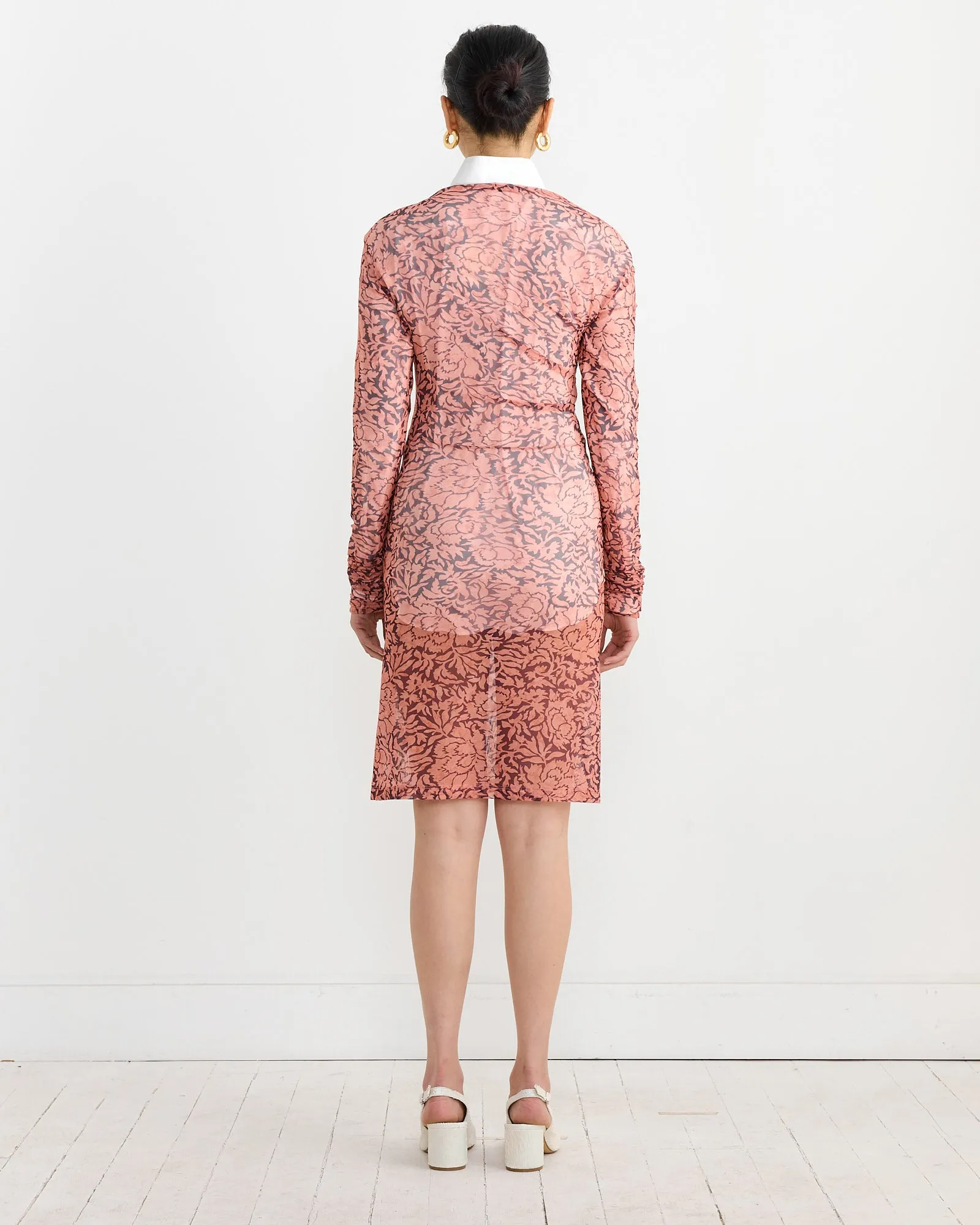 Printed Draped Top in Peach sold by Mohawk General Store product image thumbnail 4