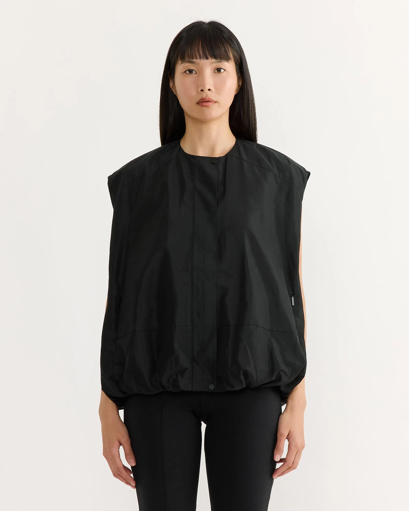 Nylon Blousant Vest in Black sold by Mohawk General Store