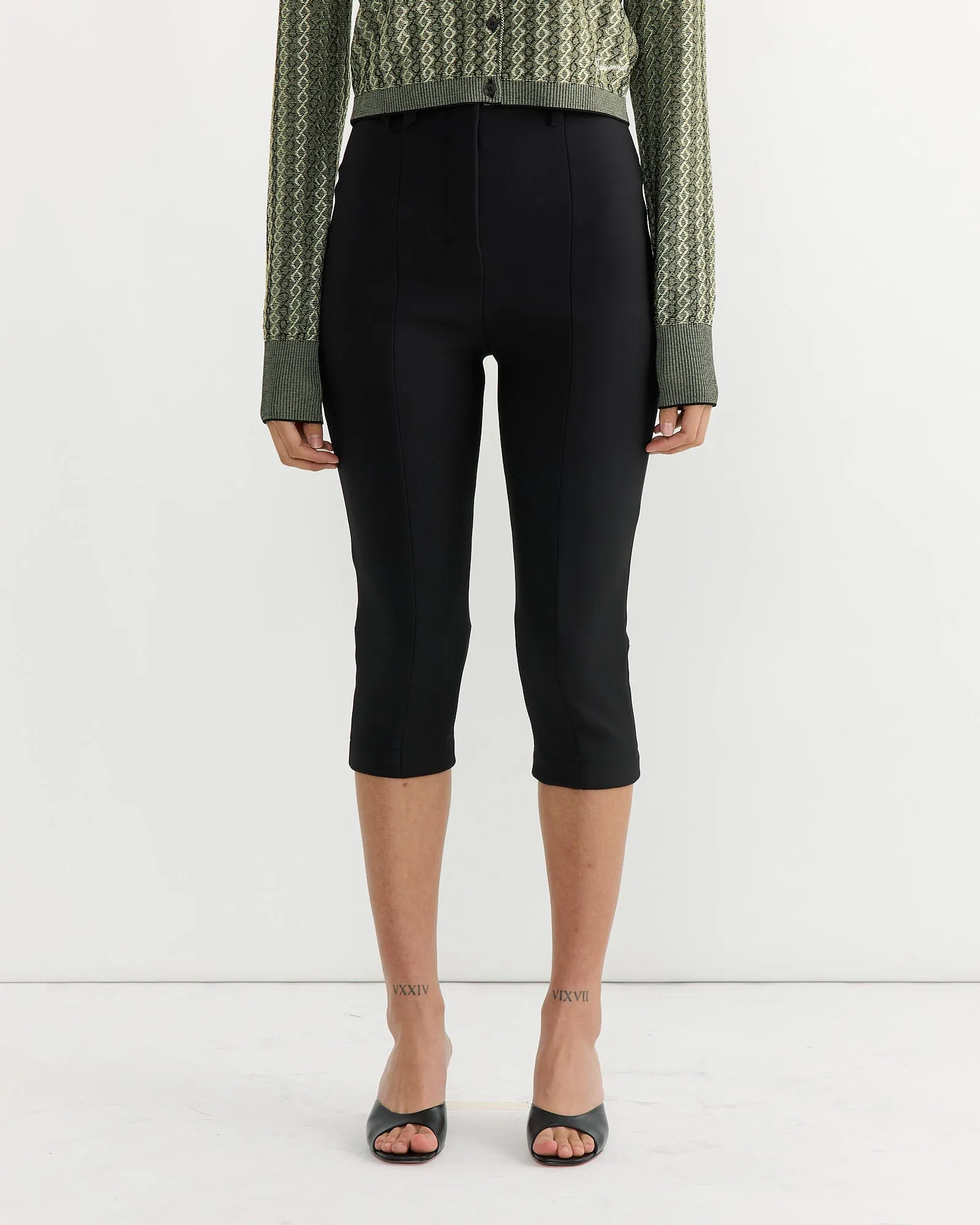 Le Pantalon Capri Trouser in Black sold by Mohawk General Store