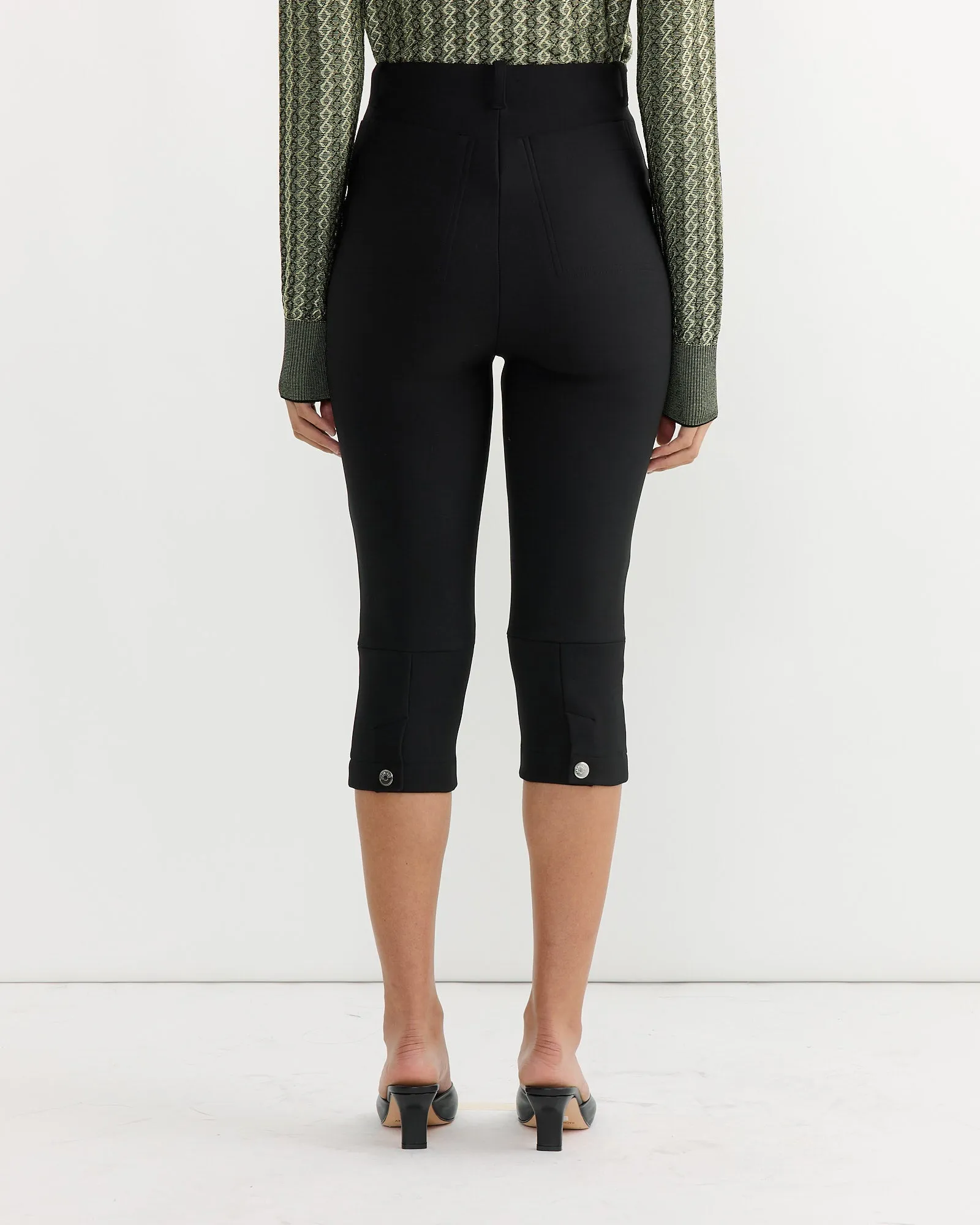 Le Pantalon Capri Trouser in Black sold by Mohawk General Store product image thumbnail 3