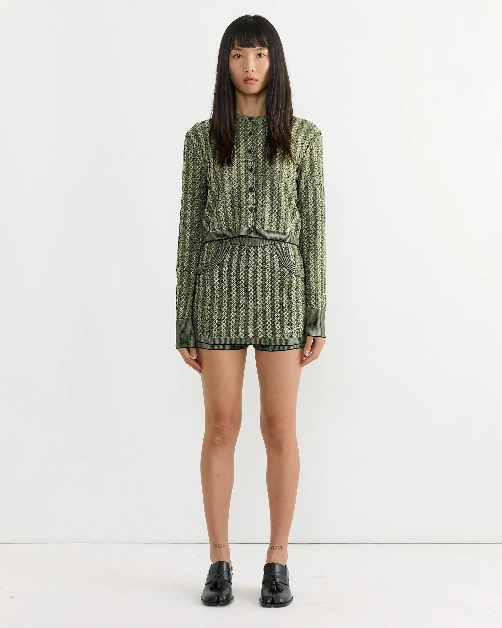 Le Marino Cardigan in Multi Black sold by Mohawk General Store product image thumbnail 2