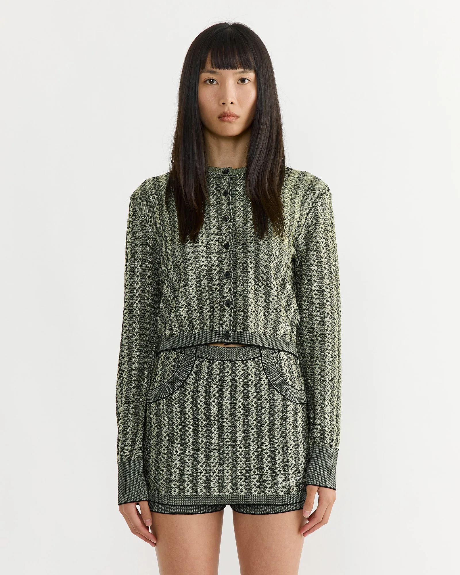 Le Marino Cardigan in Multi Black sold by Mohawk General Store