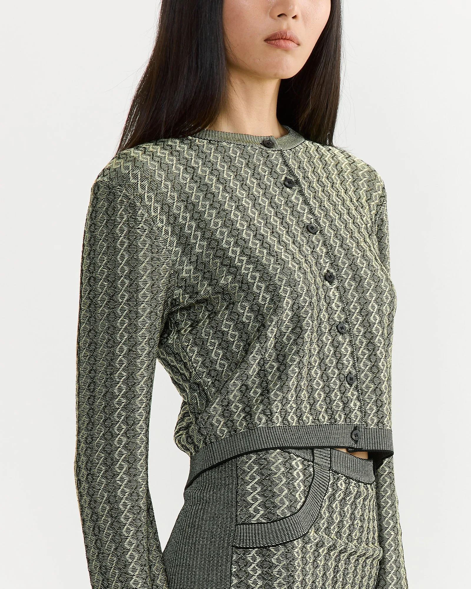 Le Marino Cardigan in Multi Black sold by Mohawk General Store product image thumbnail 3