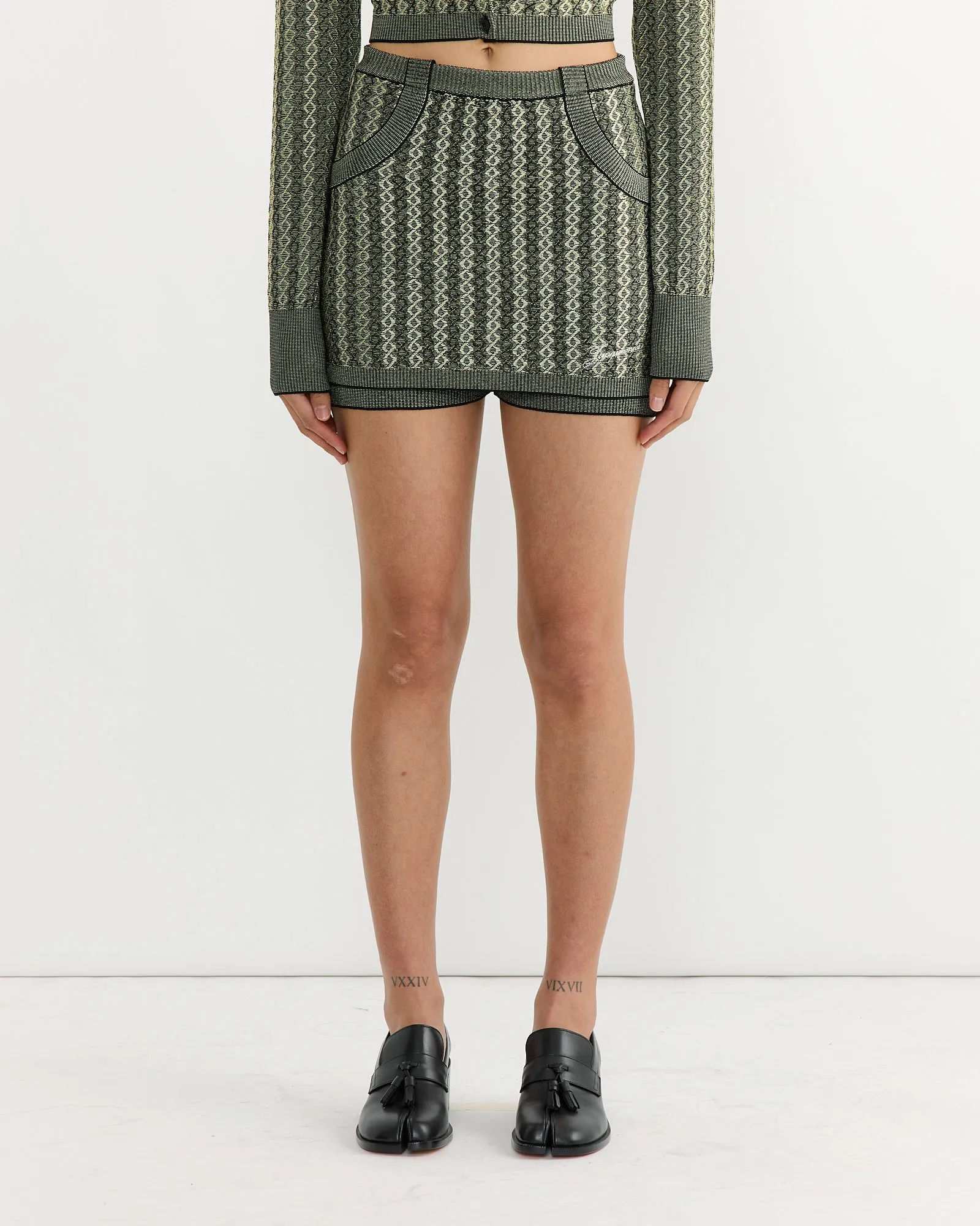 La Jupe Culotte Marino Skirt in Multi Black sold by Mohawk General Store