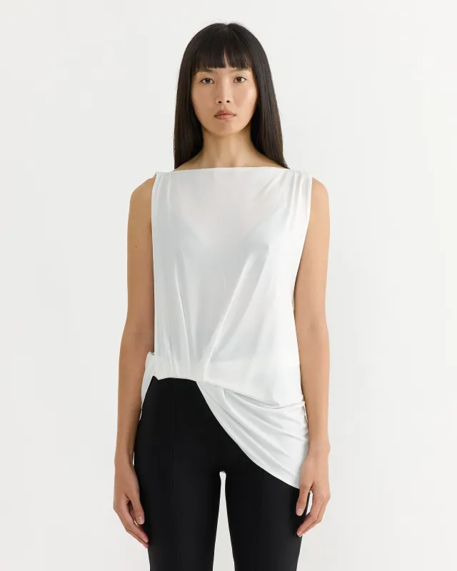 Le Haut Peplo Top in White sold by Mohawk General Store