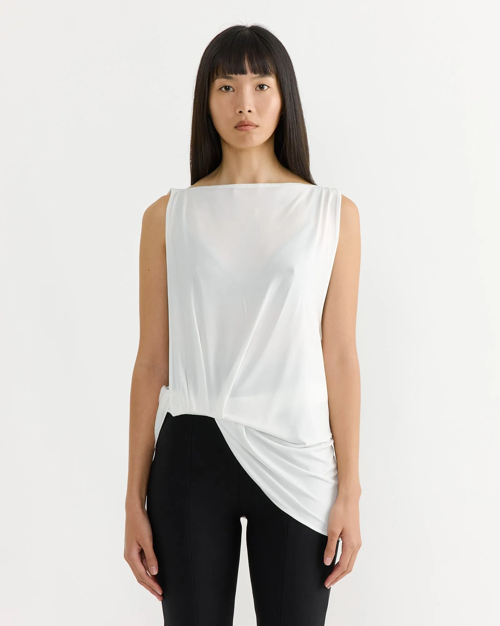 Le Haut Peplo Top in White sold by Mohawk General Store