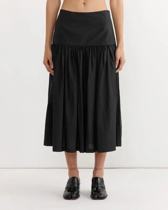 Shirring Culotte Pant in Black sold by Mohawk General Store