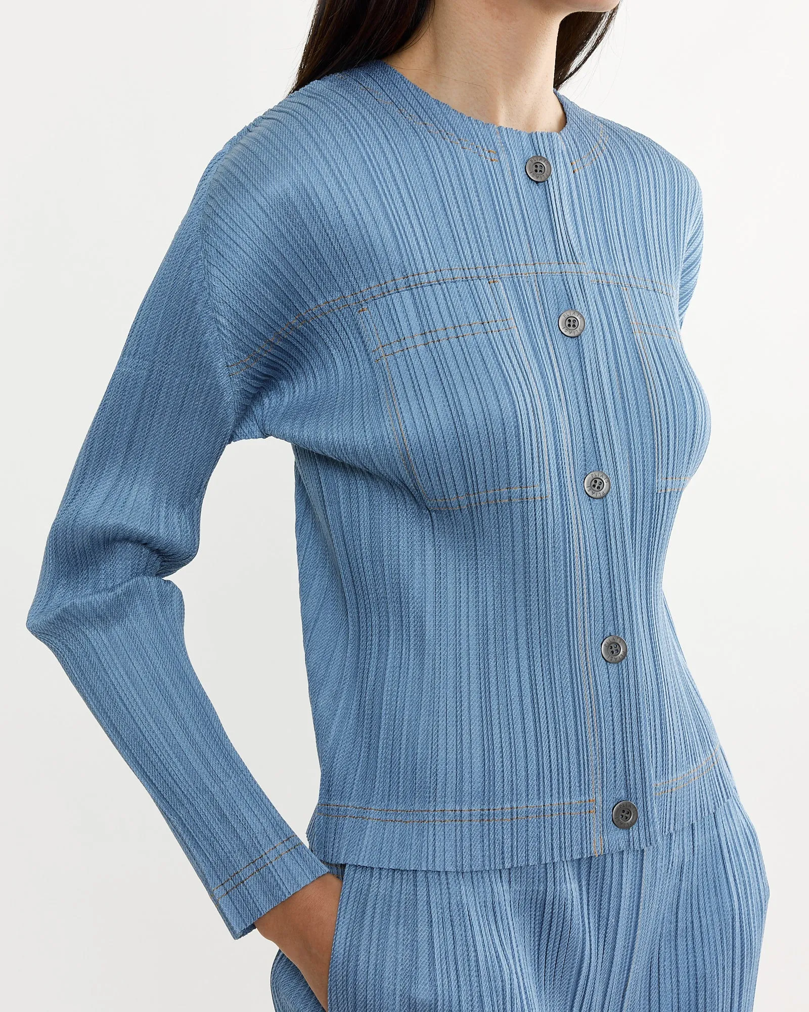 Cotton Denim Top in Light Blue sold by Mohawk General Store product image thumbnail 3