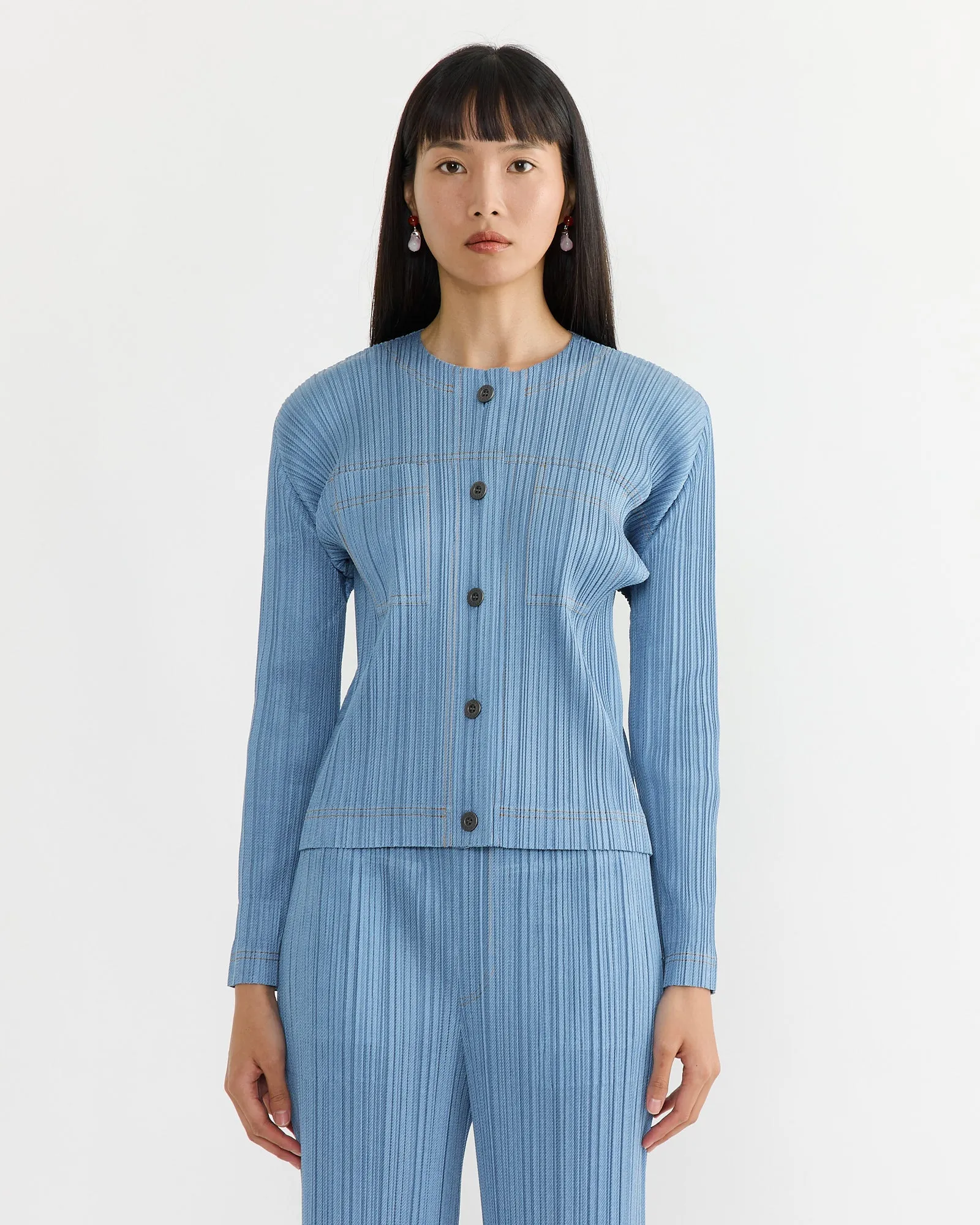 Cotton Denim Top in Light Blue sold by Mohawk General Store