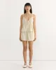 Placket Short Set in Butter Stripe sold by Mohawk General Store