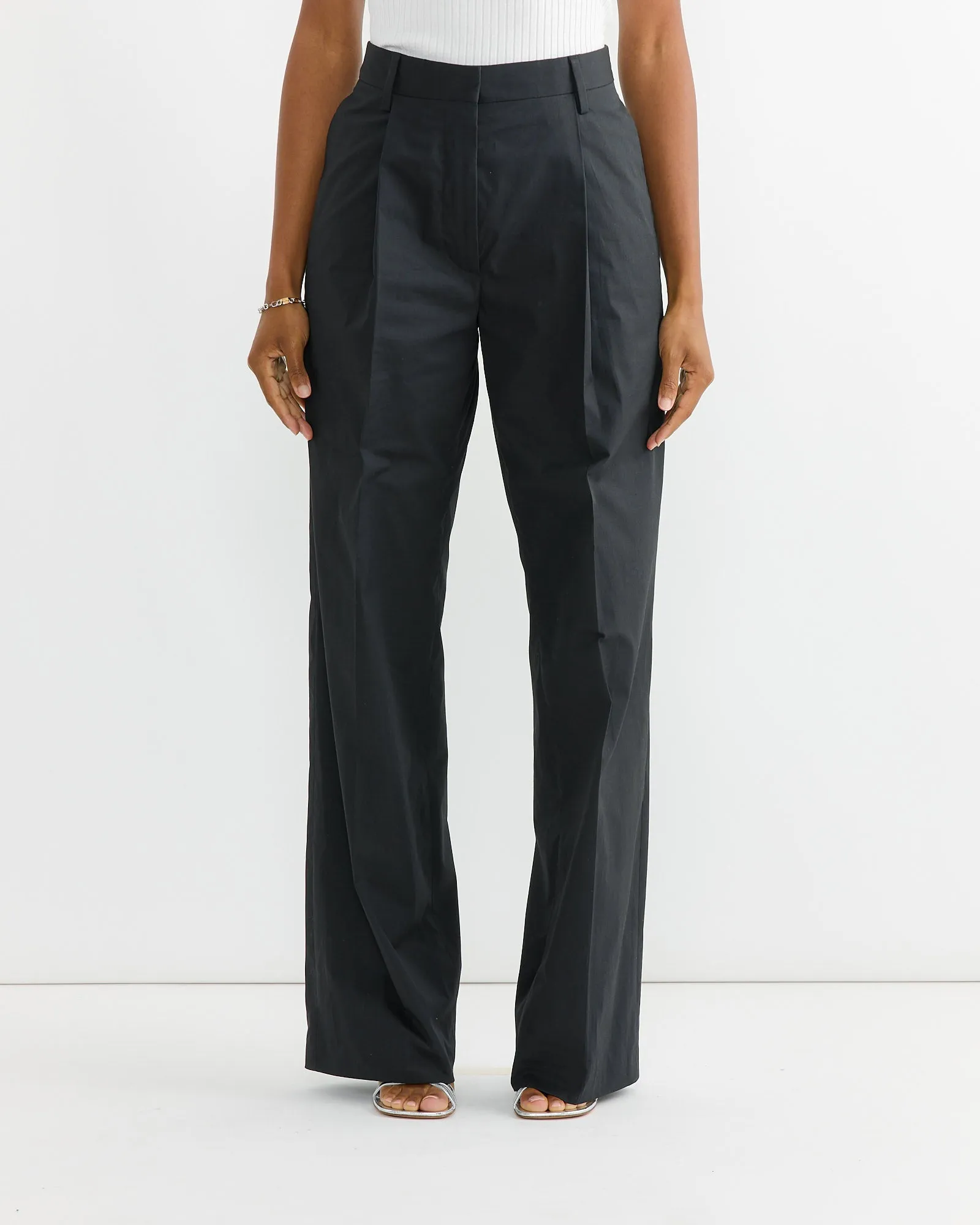 Pleated Pant in Black sold by Mohawk General Store