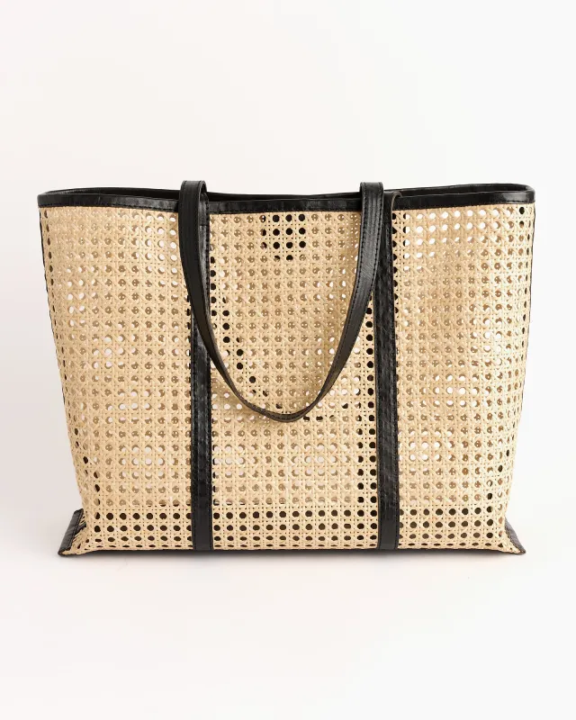 Large Margot Bag in Black Rattan sold by Mohawk General Store