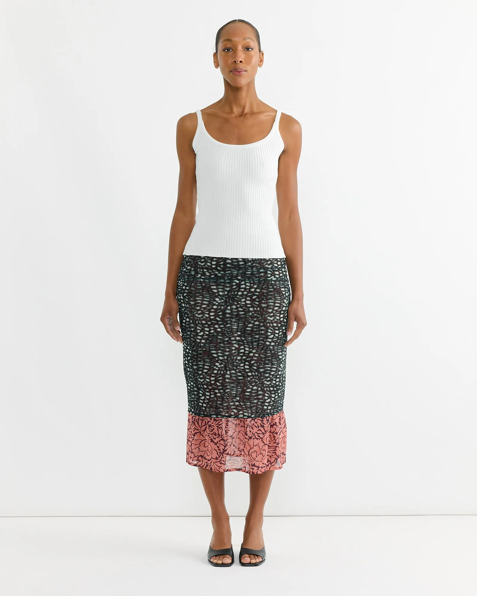 Ribbed Knit Tank in White sold by Mohawk General Store product image thumbnail 2