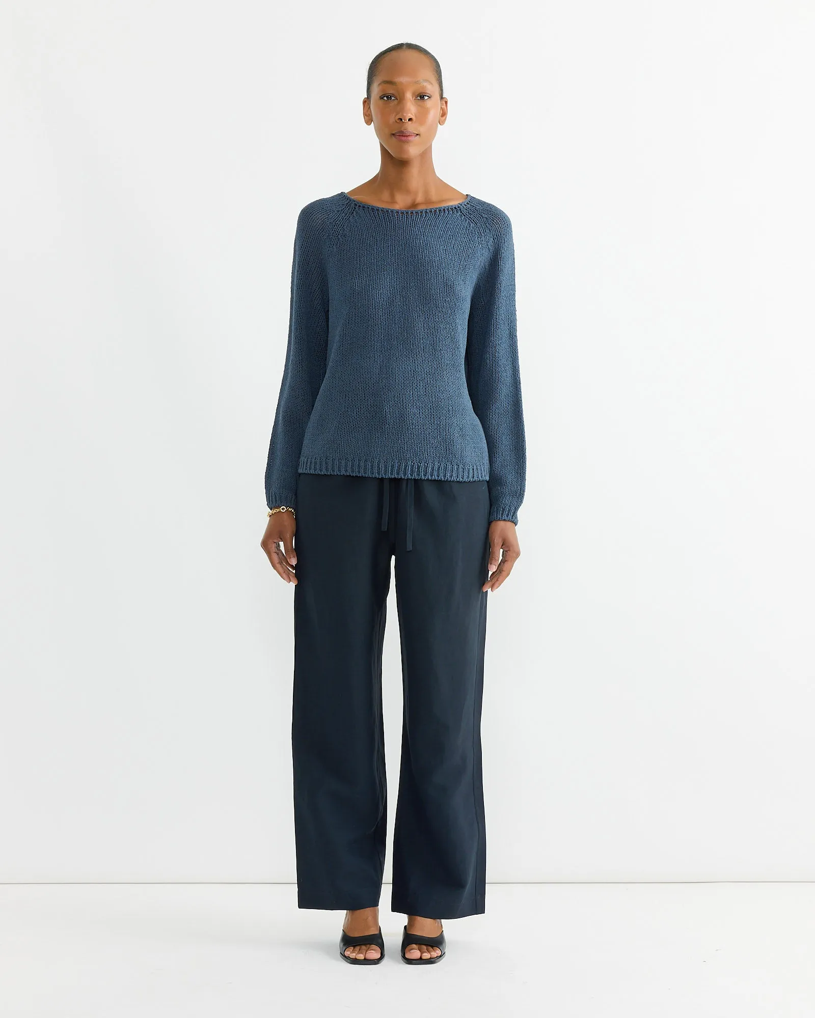 Boat Neck Sweater in Navy sold by Mohawk General Store product image thumbnail 2