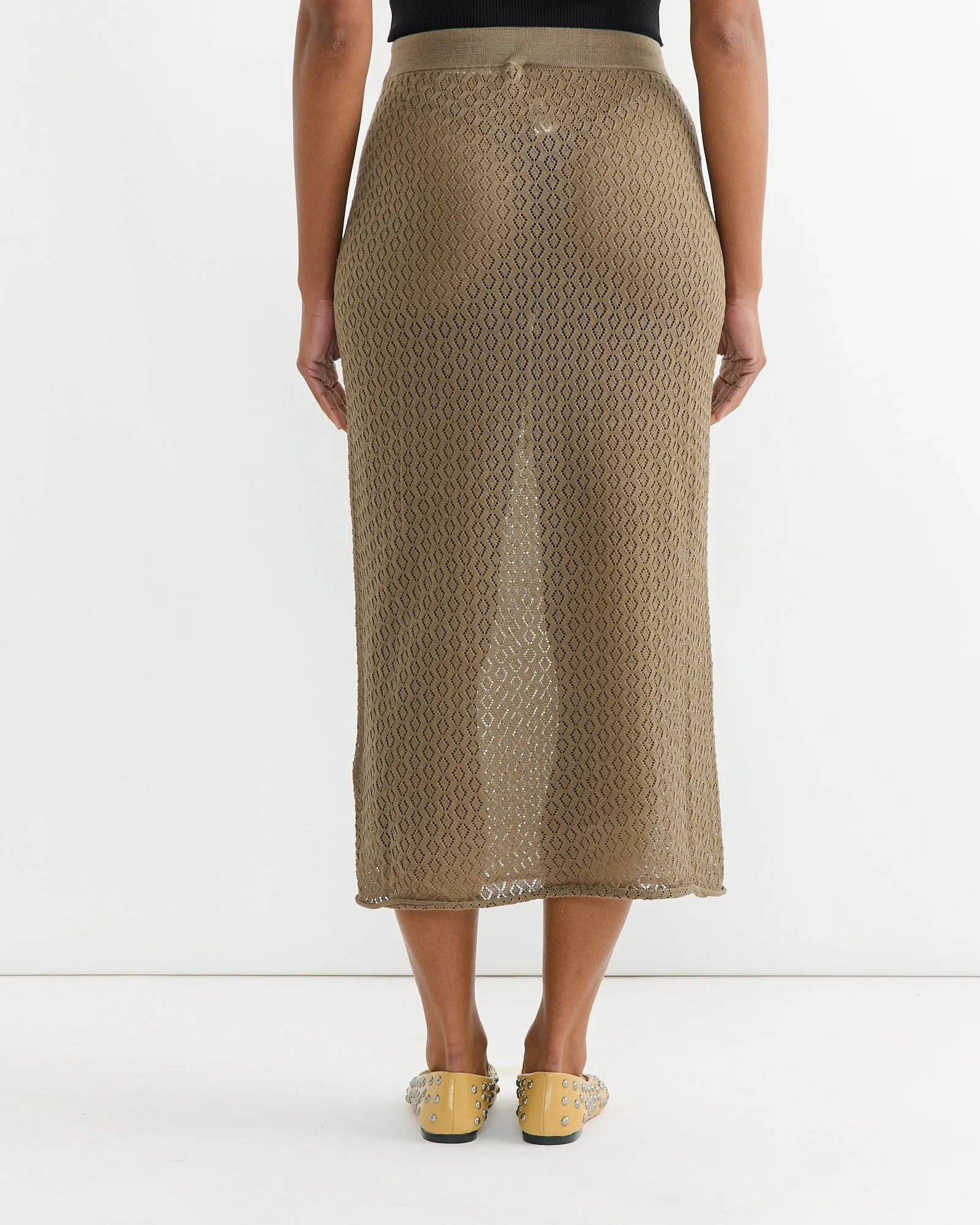 Pointelle Skirt in Earth sold by Mohawk General Store product image thumbnail 2
