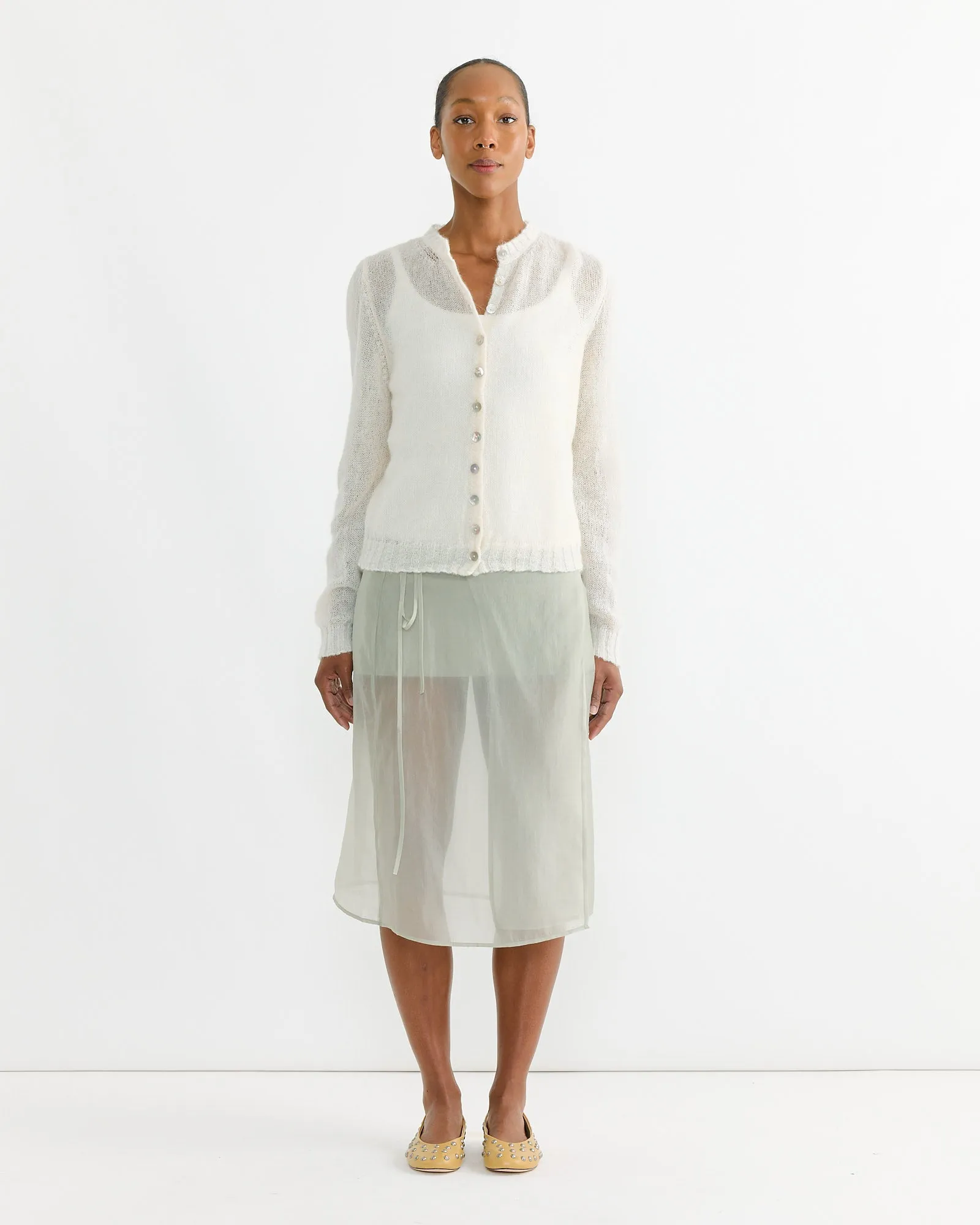 Kiss Cardigan in White sold by Mohawk General Store product image thumbnail 2