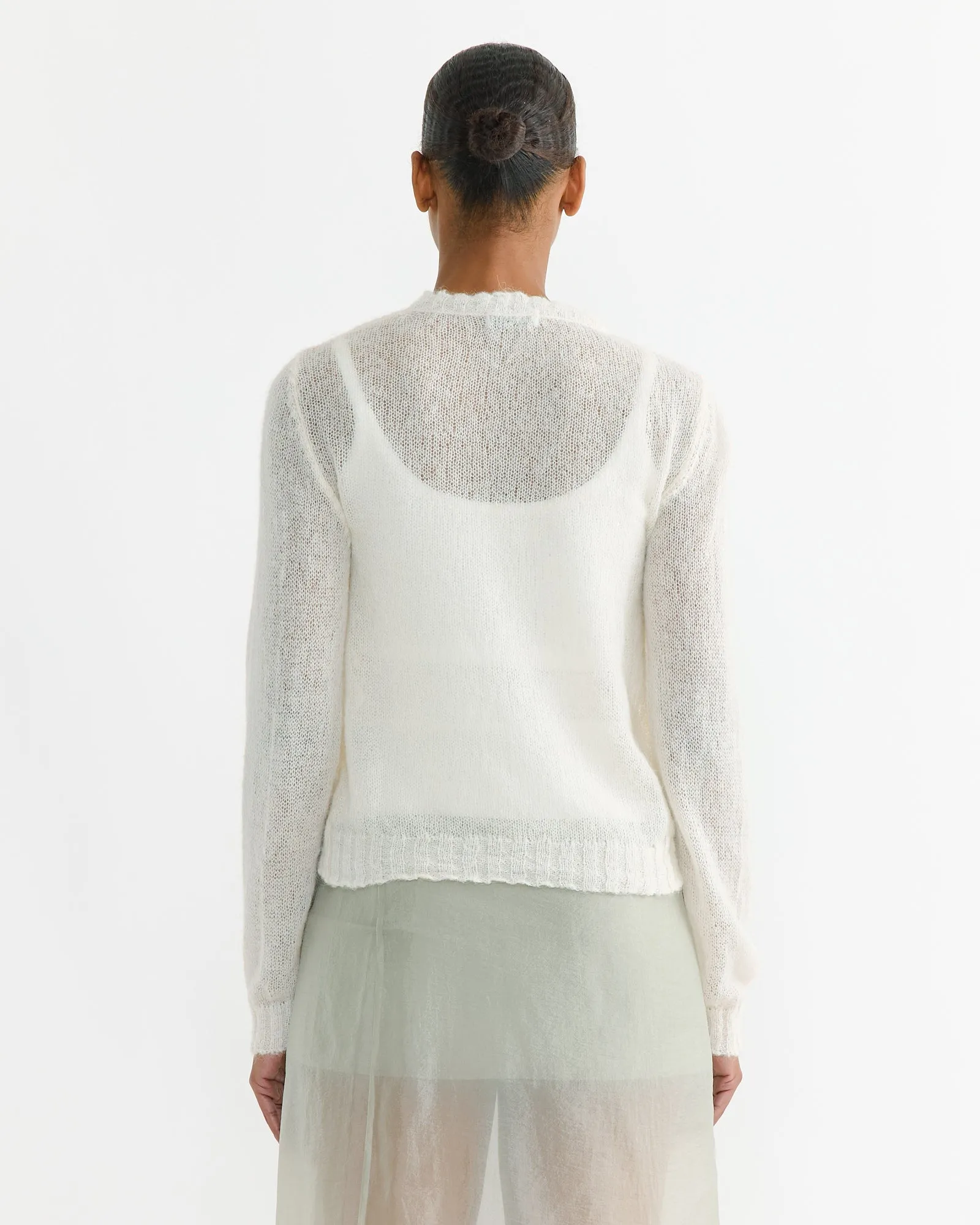 Kiss Cardigan in White sold by Mohawk General Store product image thumbnail 3