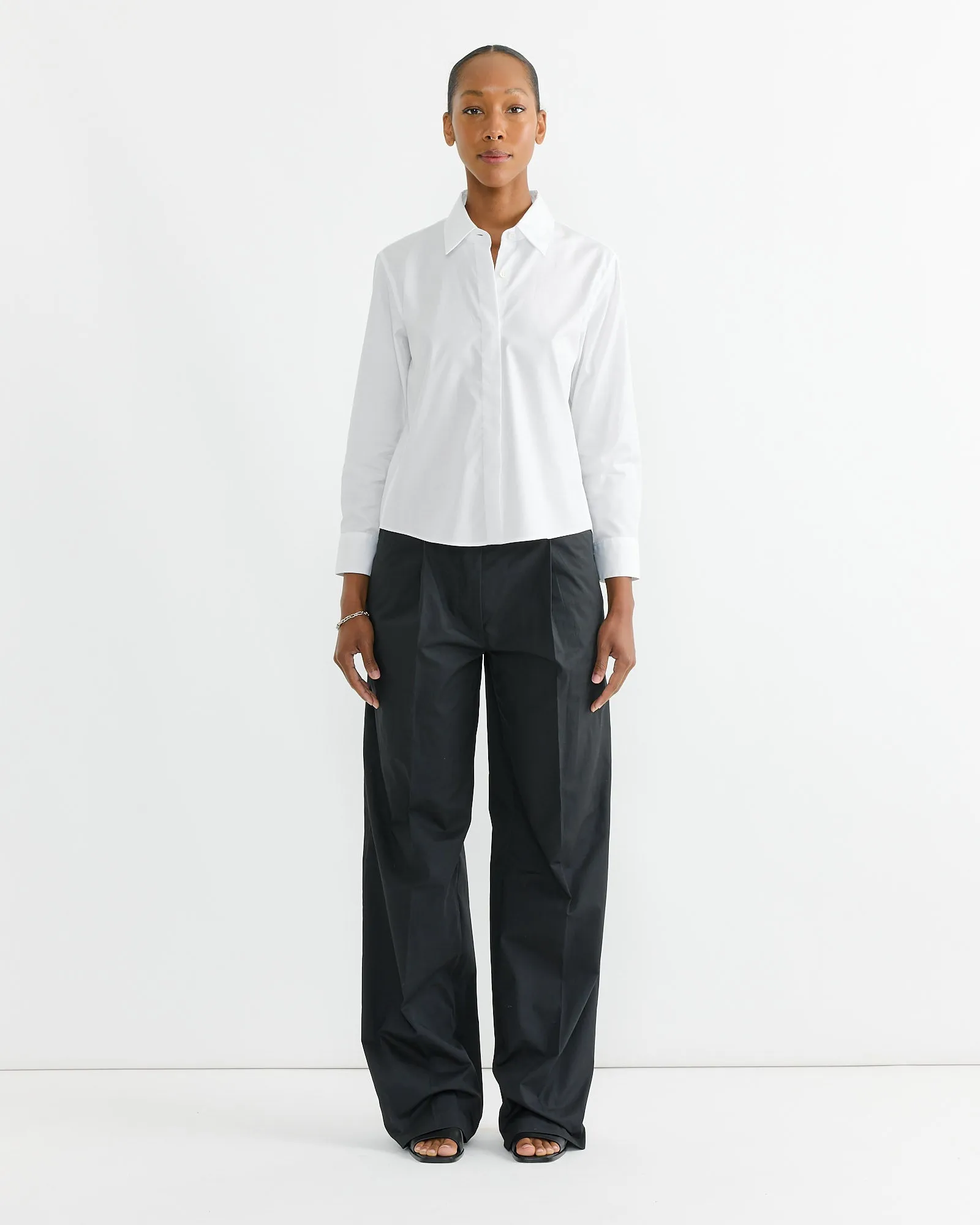 Cropped Classic Shirt in White sold by Mohawk General Store product image thumbnail 2