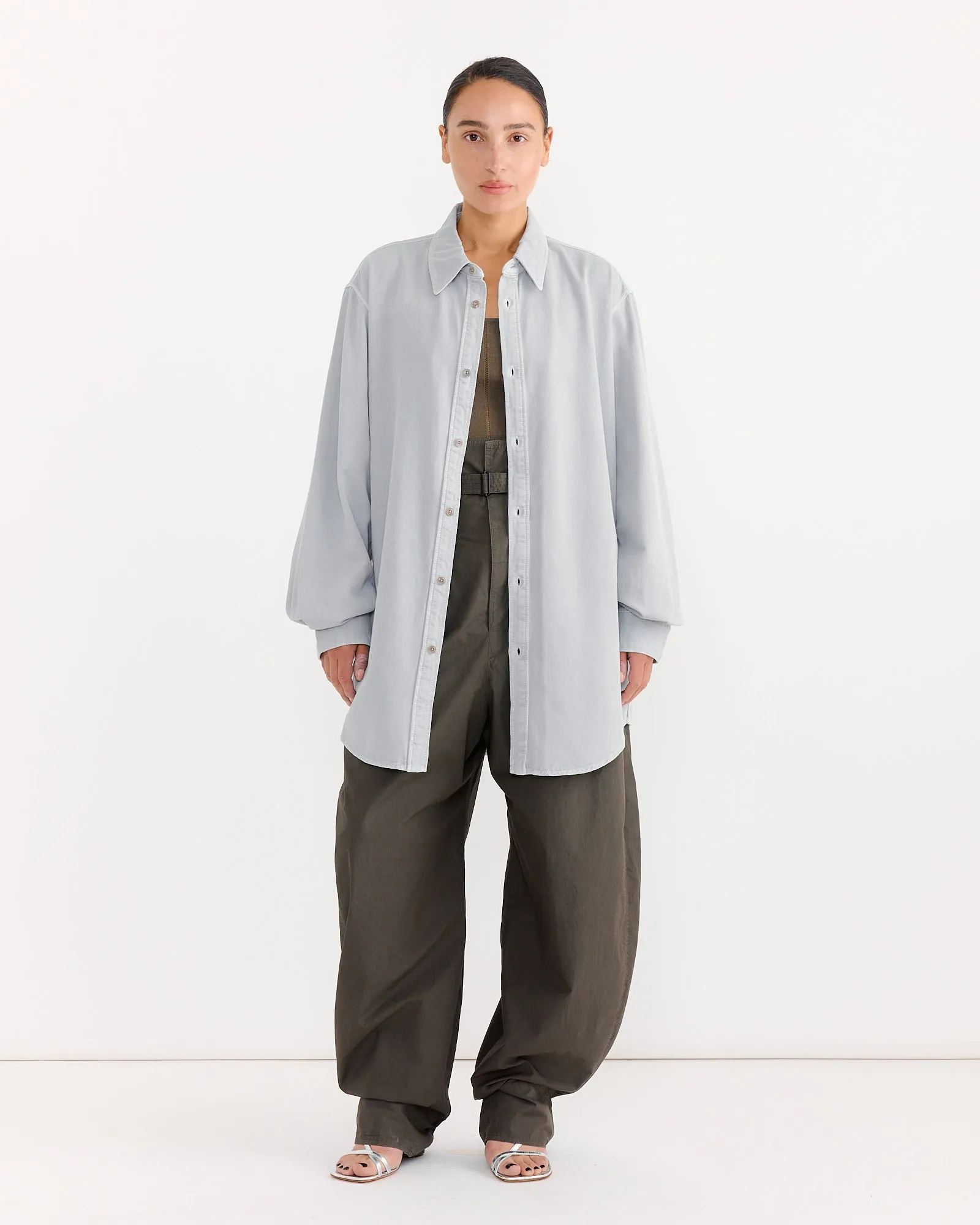 Relaxed Shirt in Snowy Blue Grey sold by Mohawk General Store