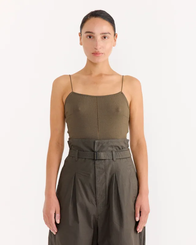 Tank Top With Straps in Dark Khaki sold by Mohawk General Store