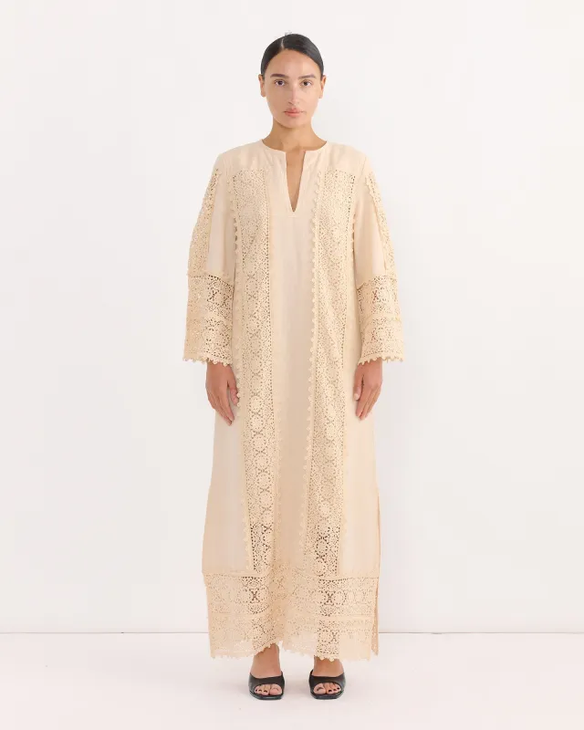 Delane Dress in Soft White made by By Malene Birger