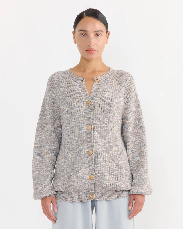 Soar Cardigan in Grey Melange sold by Mohawk General Store