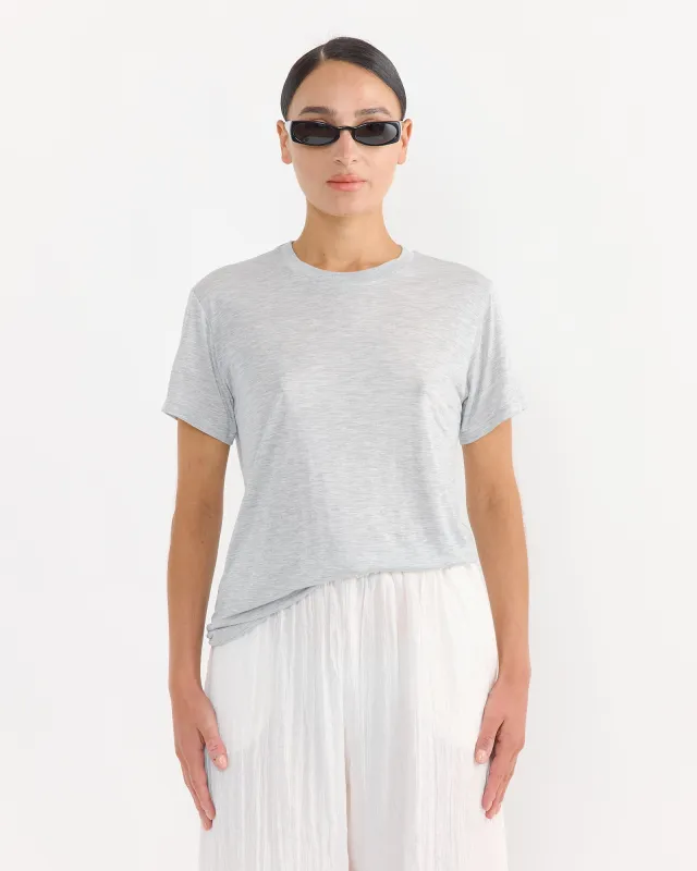 Tee Shirt in Grey Melange sold by Mohawk General Store