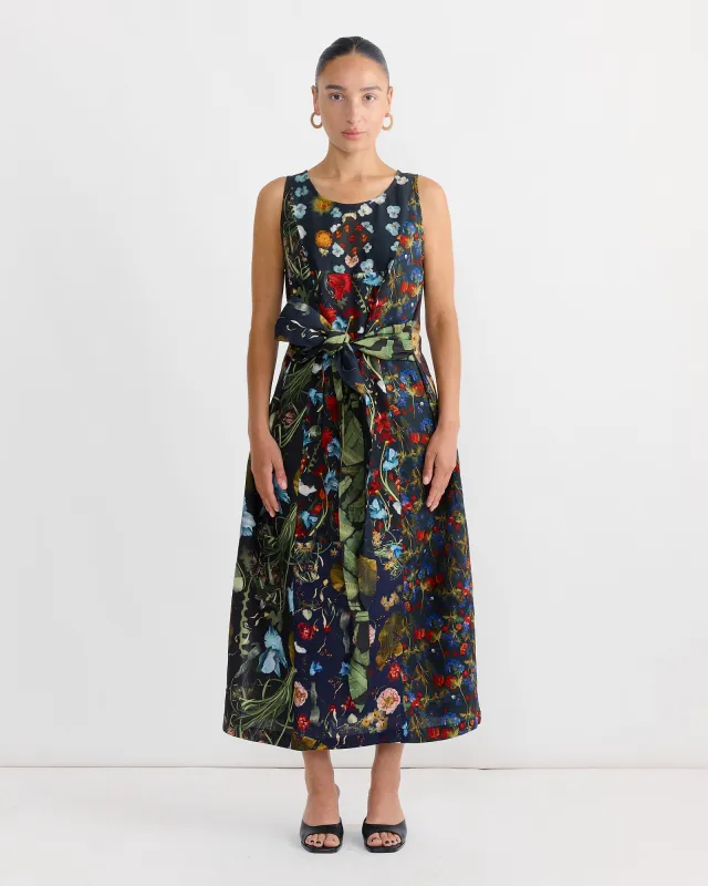 Dress in Print Z/Flower Mix Dark sold by Mohawk General Store