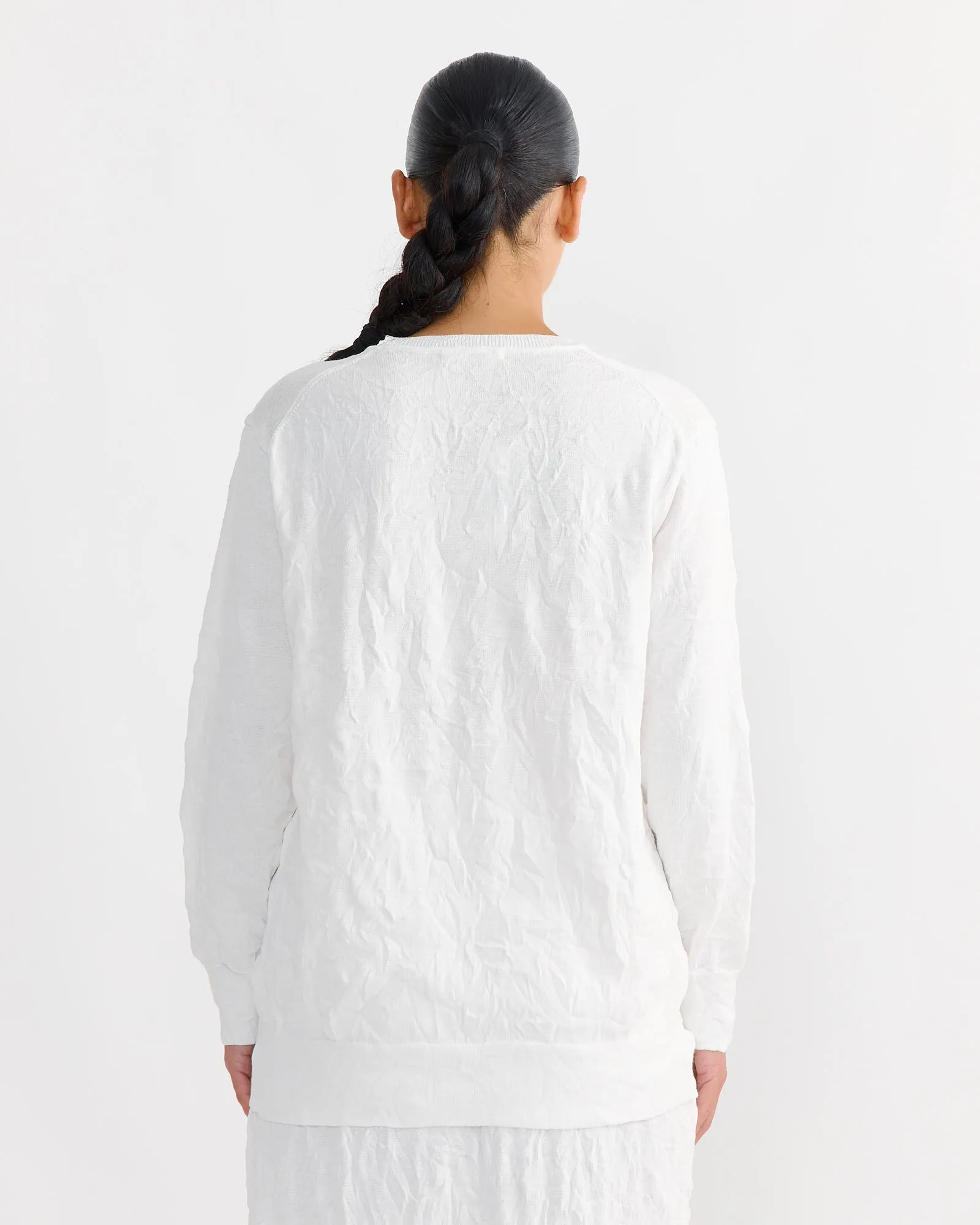 Crinkled Summer Knit in White sold by Mohawk General Store product image thumbnail 3