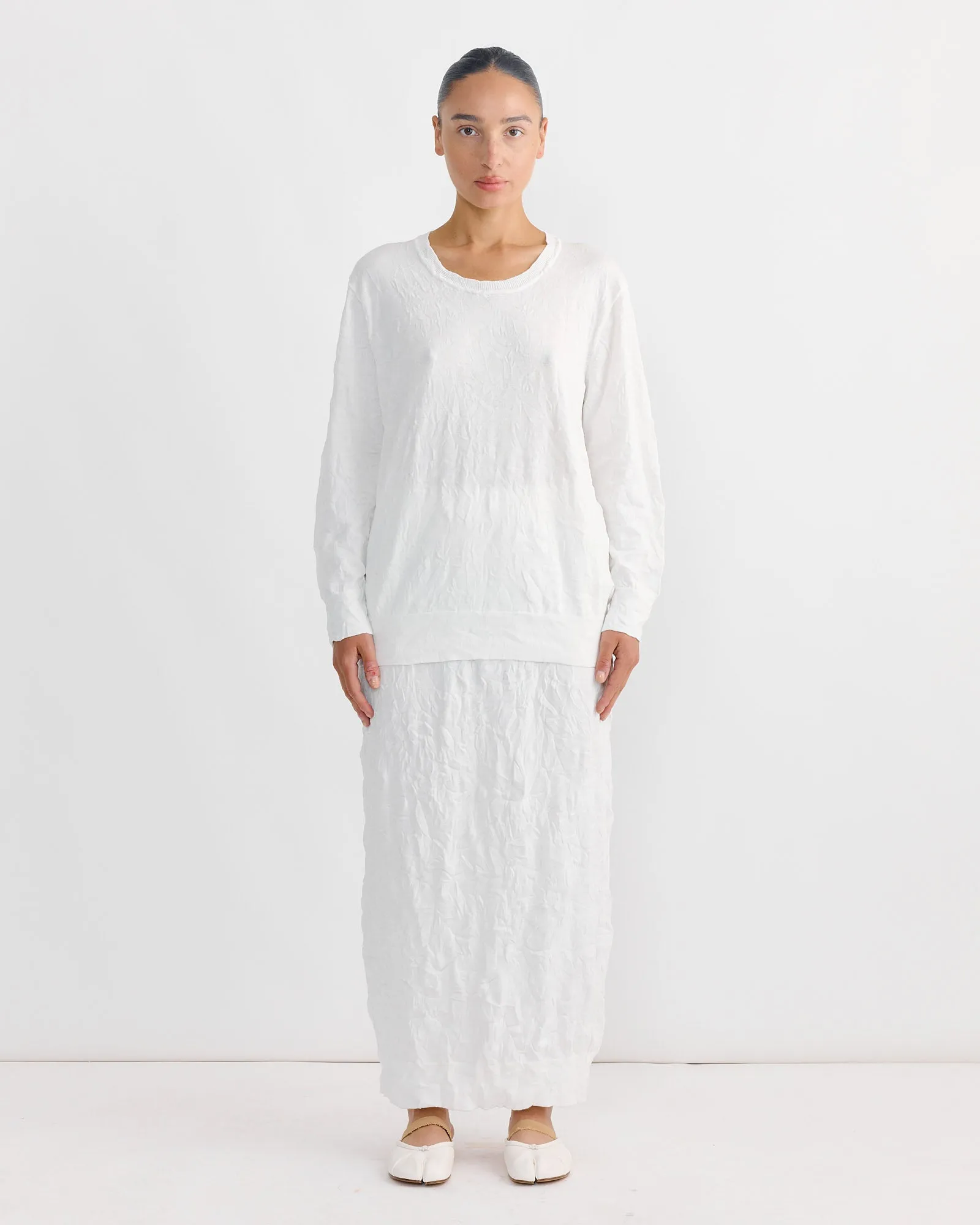Crinkled Summer Knit in White sold by Mohawk General Store product image thumbnail 2