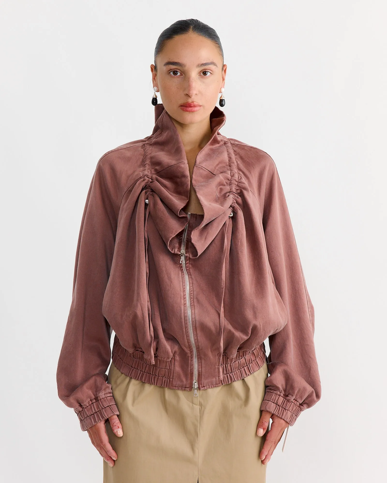 Cocoon Blouson in Taupe sold by Mohawk General Store