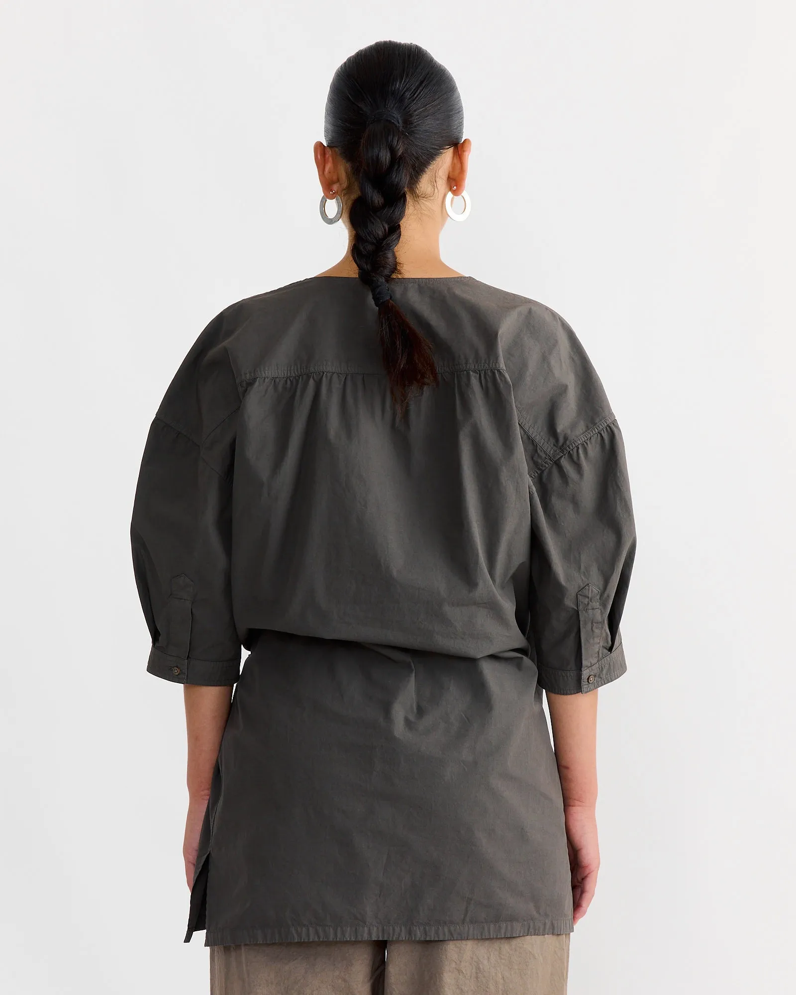 Short Sleeve Twisted Shirt in Dark Brown sold by Mohawk General Store product image thumbnail 3
