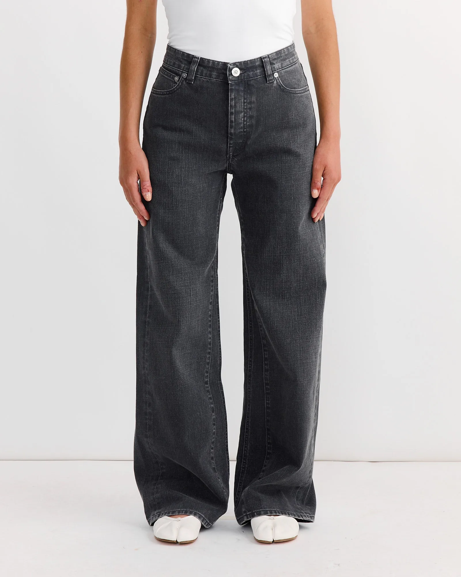 Treble Cut Jean in Black Coated Wash sold by Mohawk General Store