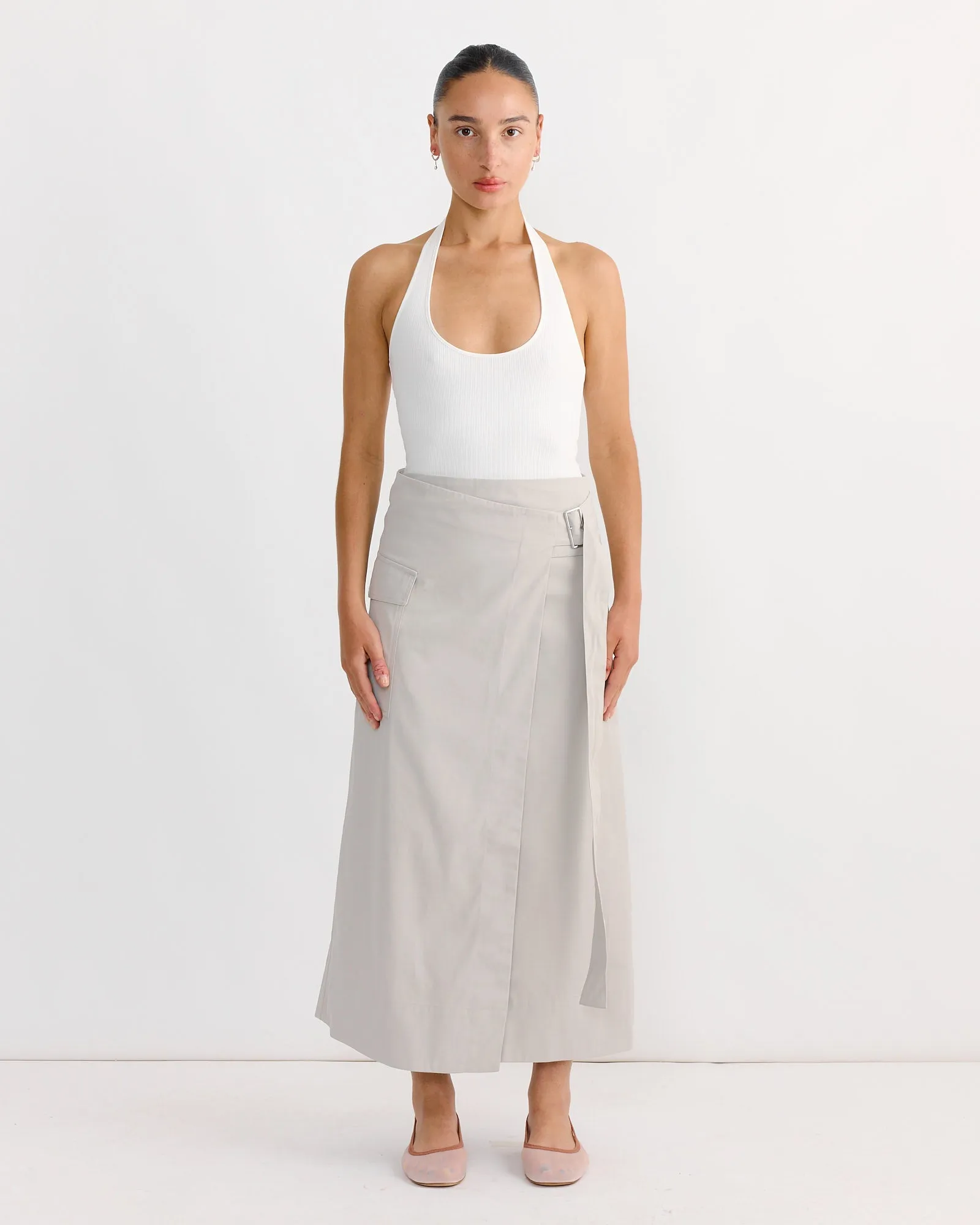 Rib Halter Top in White sold by Mohawk General Store product image thumbnail 2