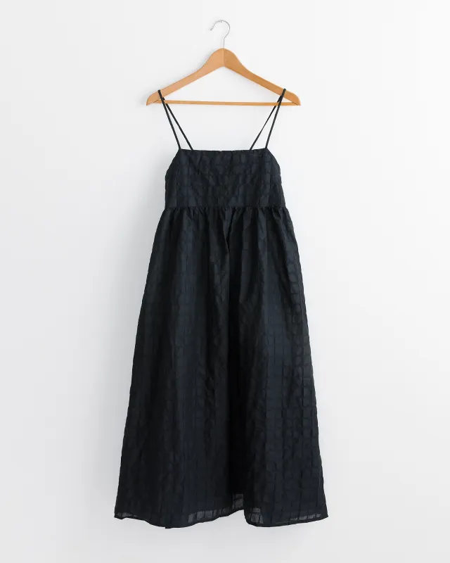 Ripple Finish Strap Dress in Black sold by Mohawk General Store