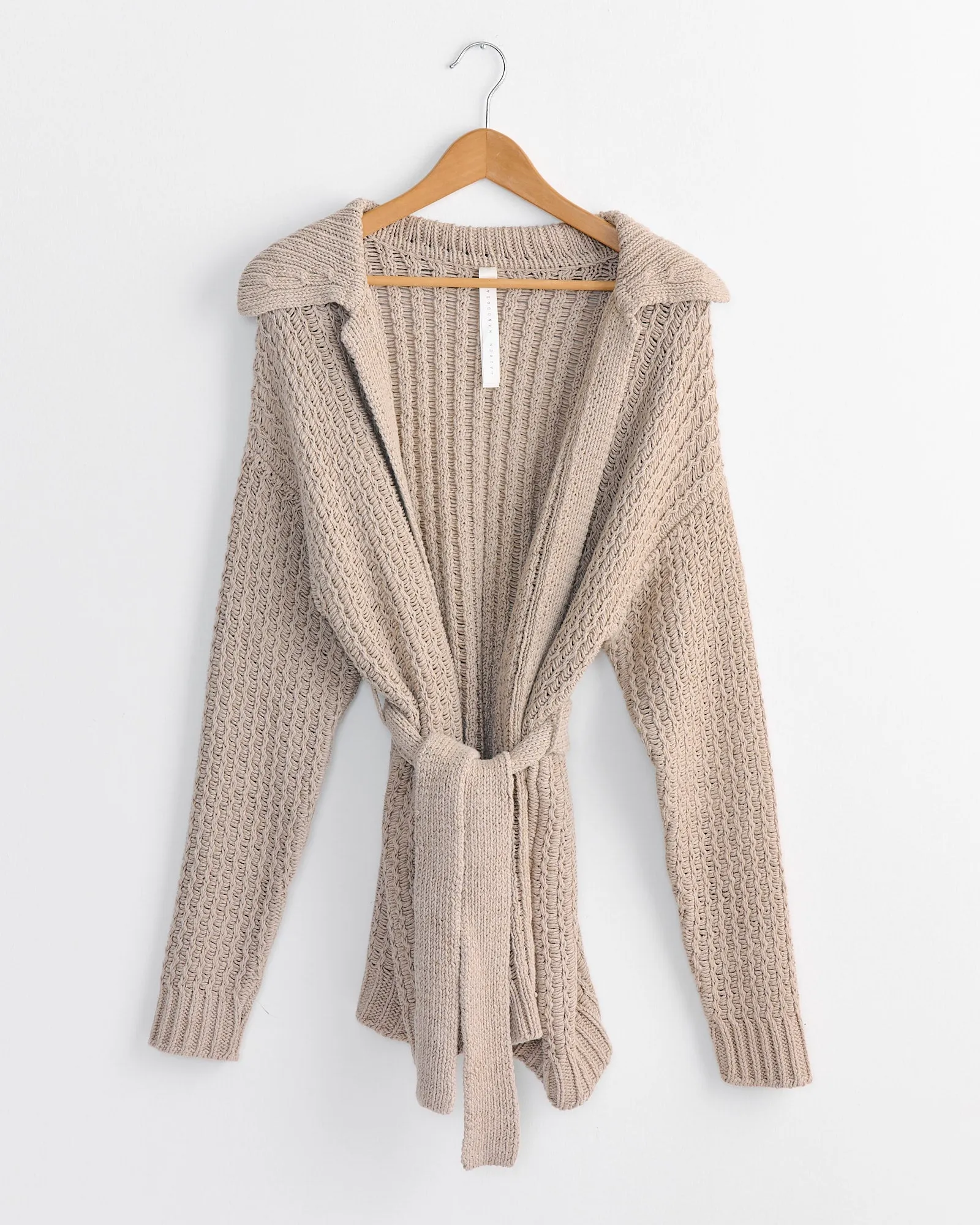 Rack Cardigan in Sisal sold by Mohawk General Store