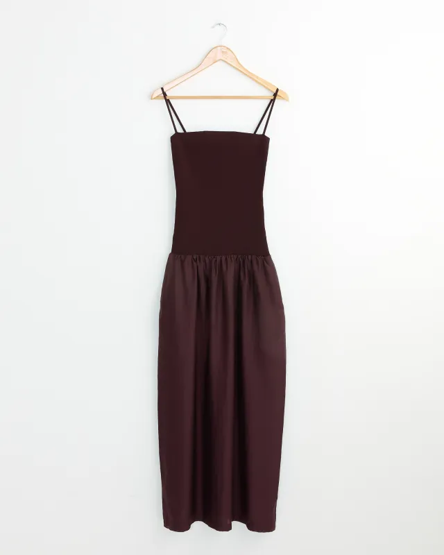 Silky Knit Maxi Dress in Burgundy sold by Mohawk General Store