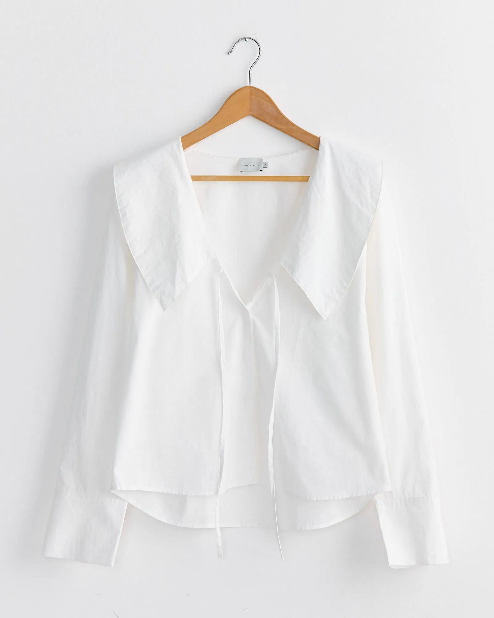 Collared Tie Shirt in White sold by Mohawk General Store