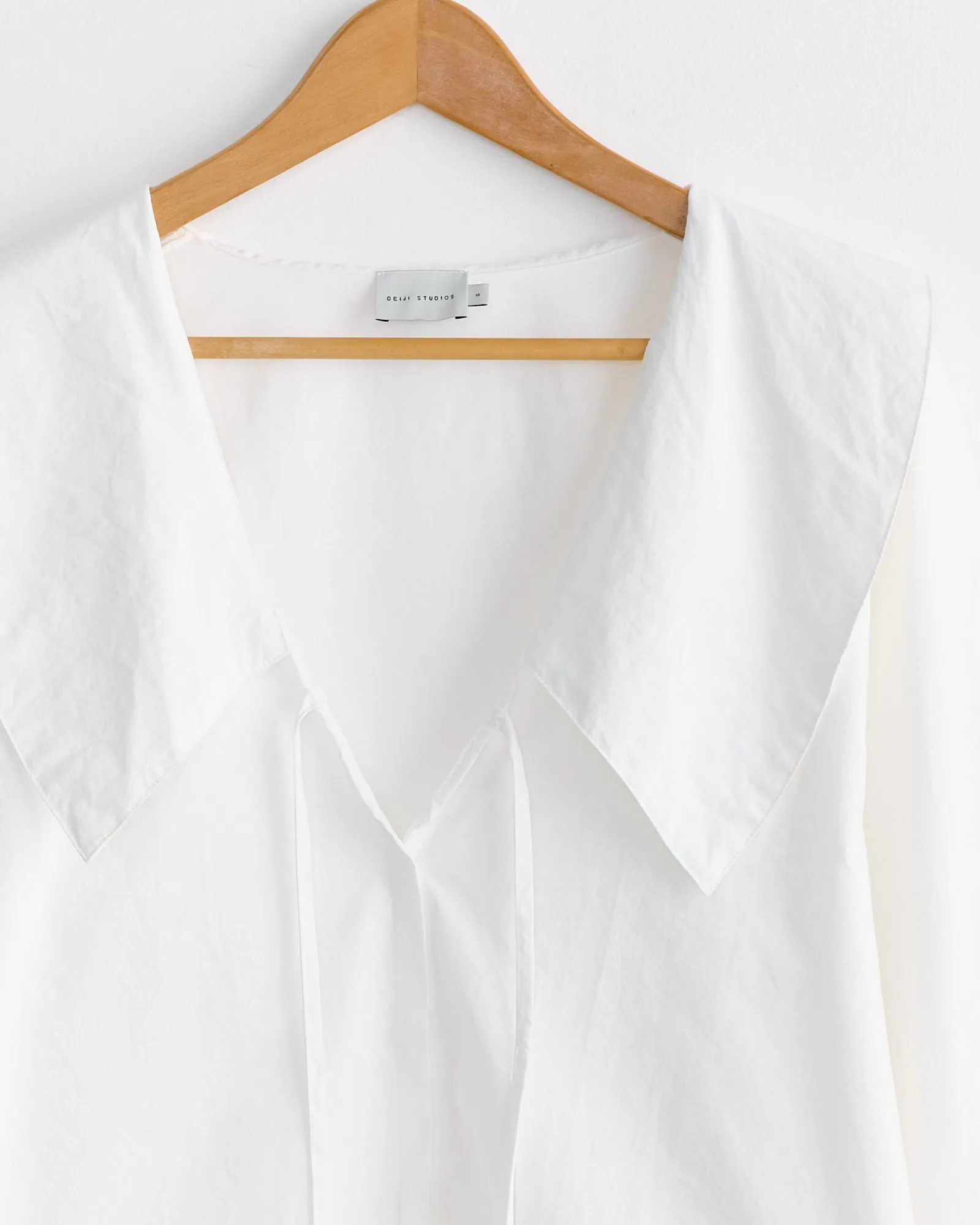 Collared Tie Shirt in White sold by Mohawk General Store product image thumbnail 3
