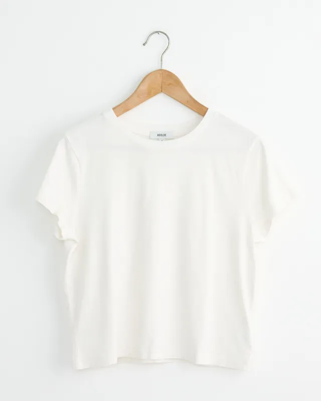 Adine Shrunken Tee in White Ash sold by Mohawk General Store