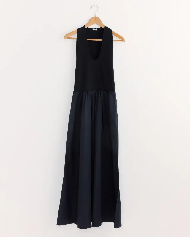 Plunge Neck Dress in Black sold by Mohawk General Store