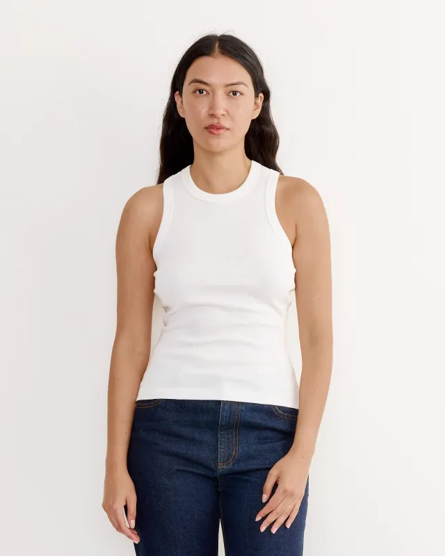 Hannah Tank in White sold by Mohawk General Store