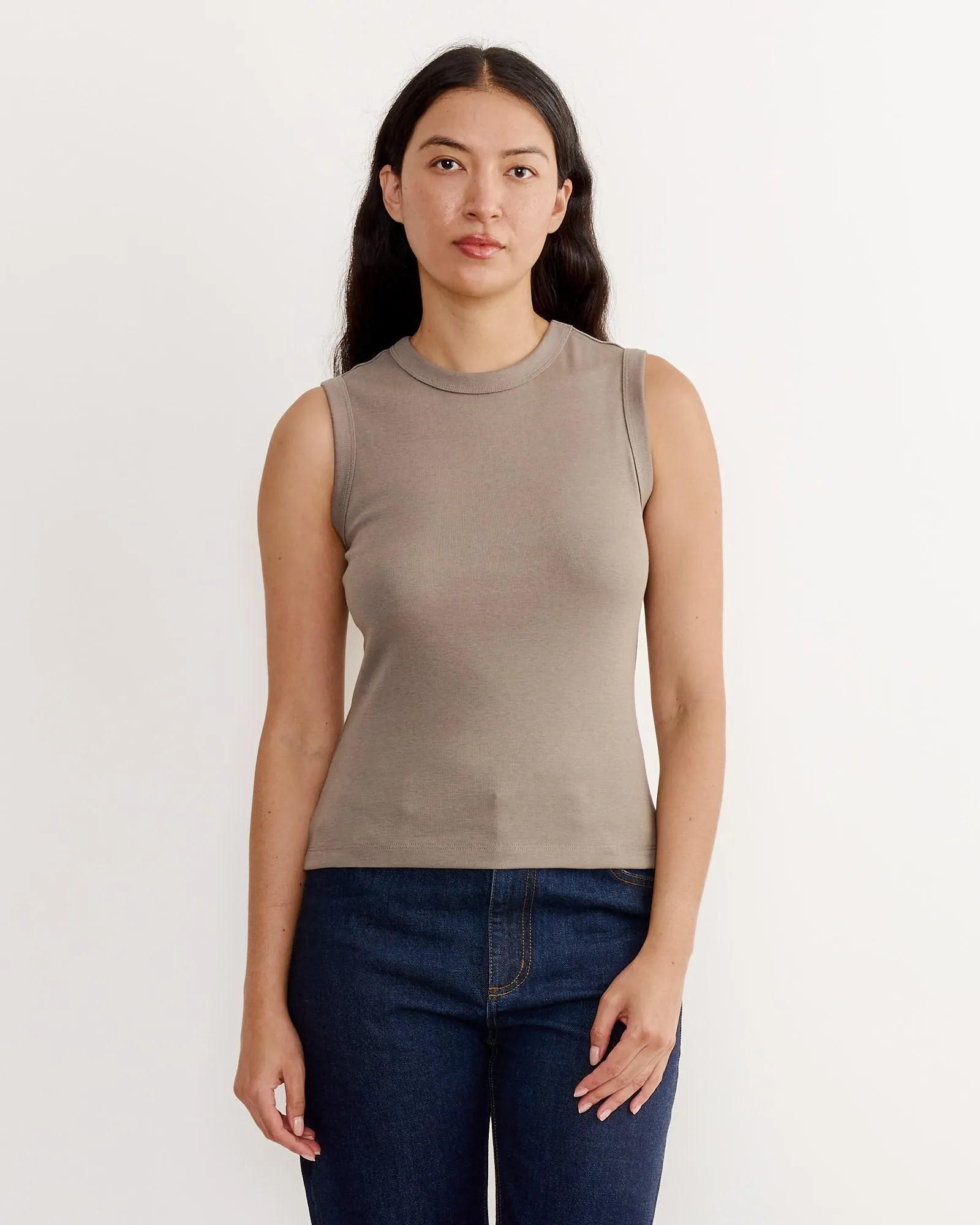 Esme Tank in Mushroom sold by Mohawk General Store